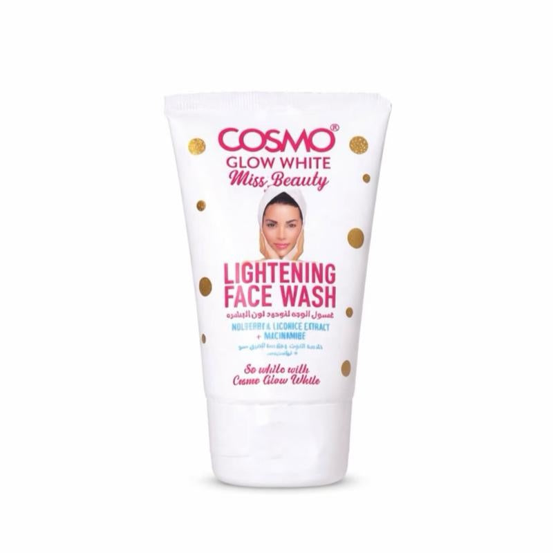 Cosmo Glow white miss beauty face lightening wash with licorice and niacinamide