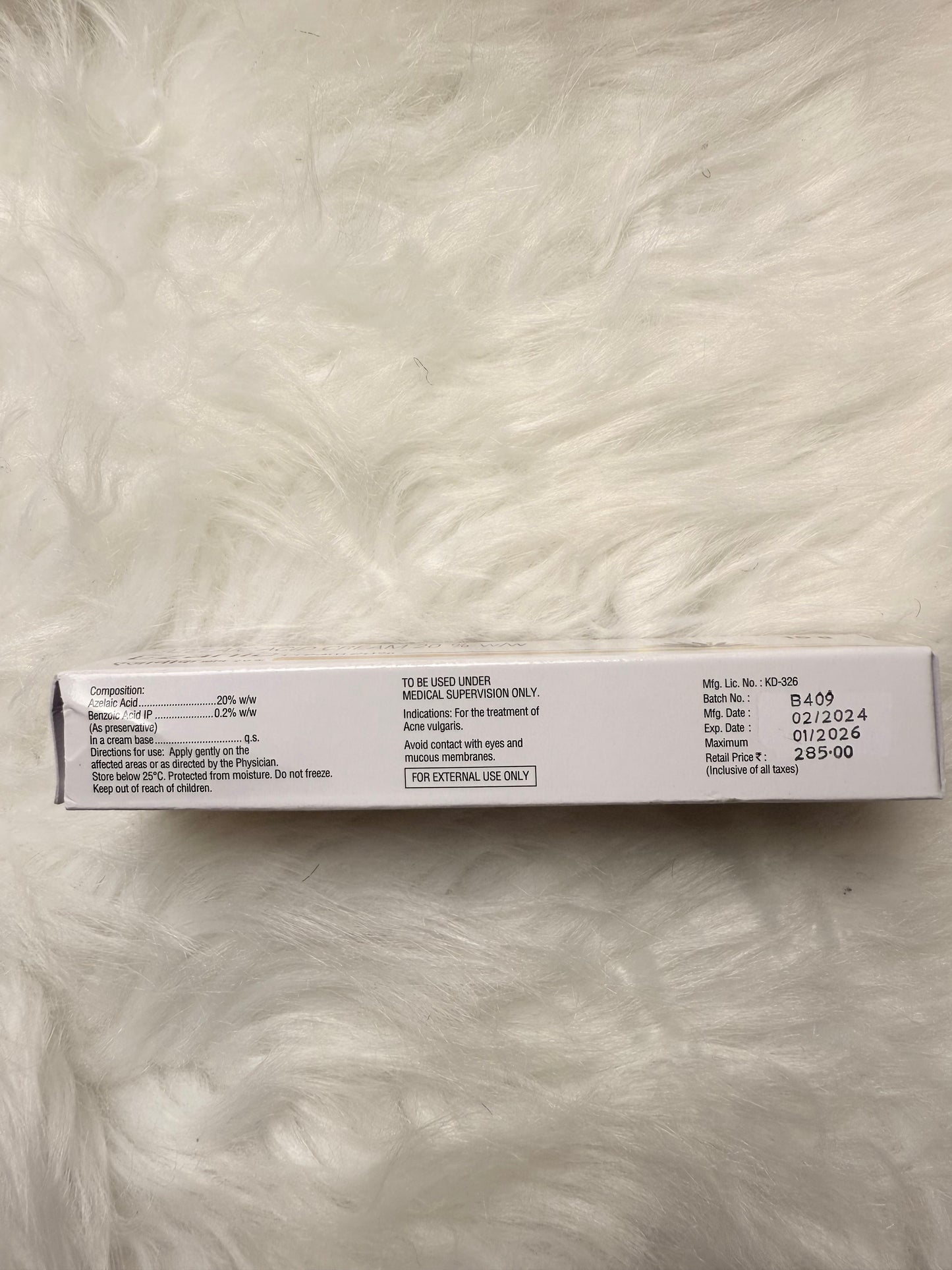 Azelaic acid 20% cream