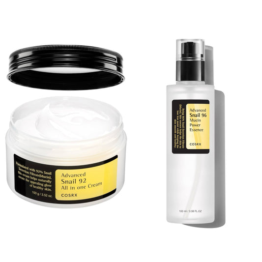 Cosrx Advanced Snail mucin serum and face moisturiser set