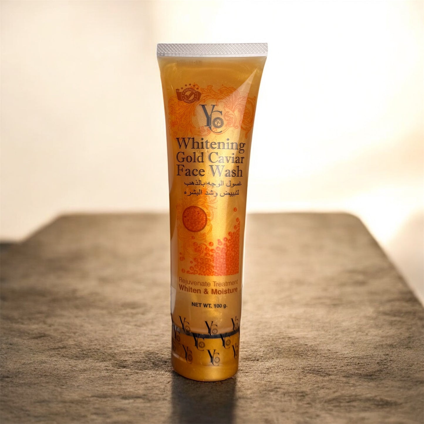 YC Gold Caviar Face Wash for effective and gentle face lightening and Radiant even tone rejuvenated Skin 100g