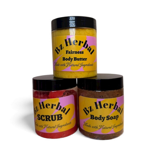 Bare Zen Skin brightening and lightening clear set for damaged skin and post pregnancy darkening