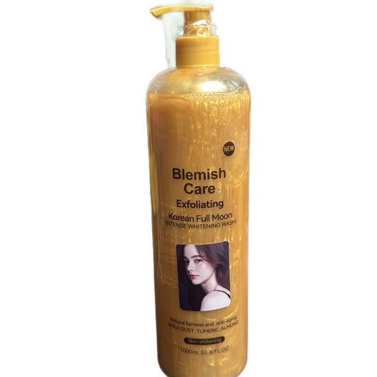 Blemish Care Korean Full Moon Natural Fairness & Anti Aging Body Wash 1000ml Comfortable Skin Repair Formula Skincare