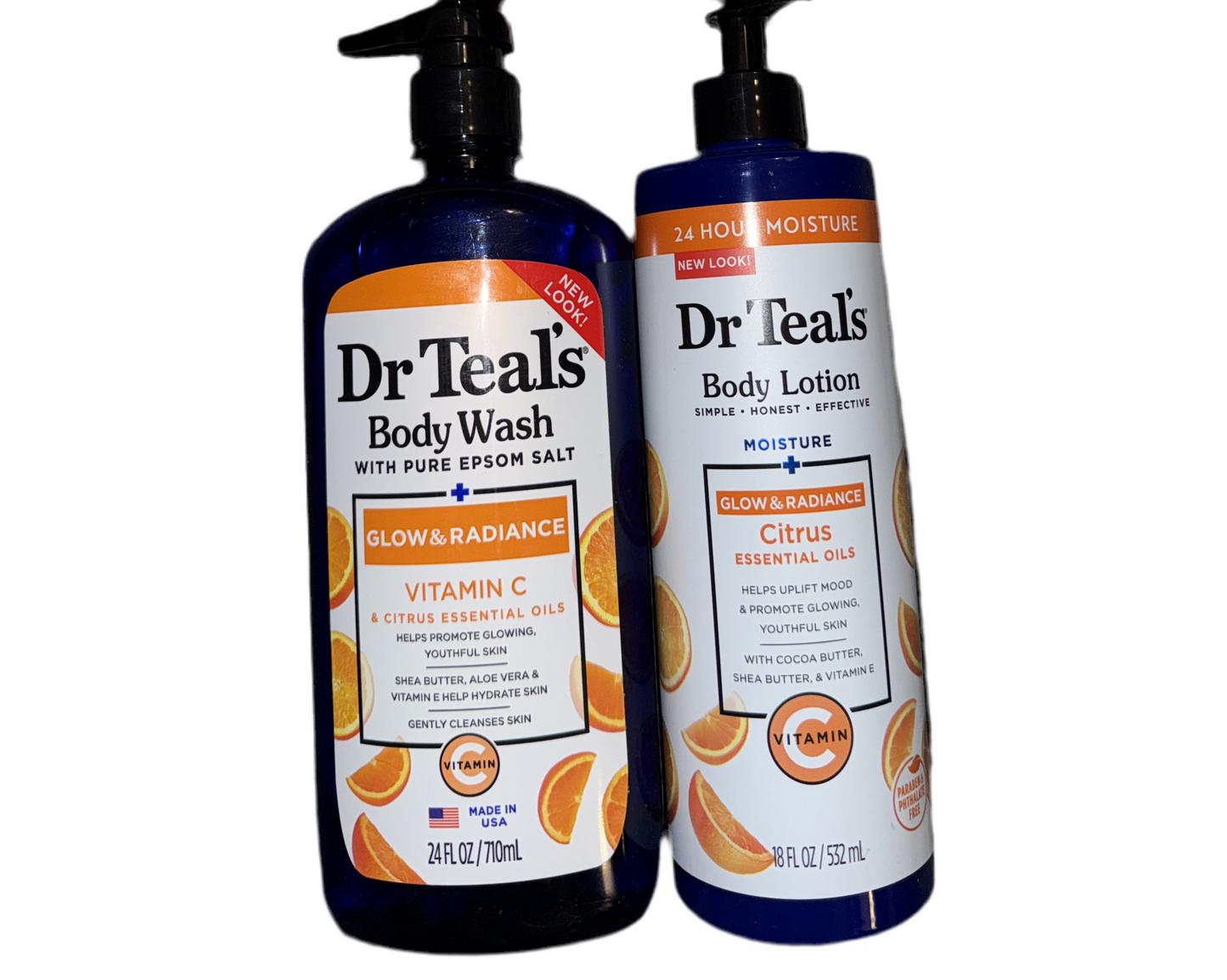 Dr Teals body lotion and body wash