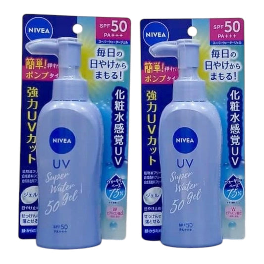 Nivea UV Super Water 50 Gel Sunscreen SPF50 PA++++ for Daily Use with 73% Water Feel Lightweight Protection Authentic