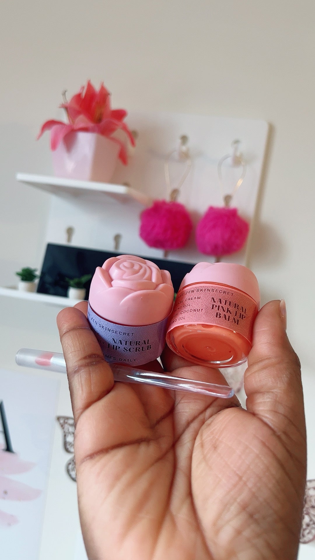 Pink lips set