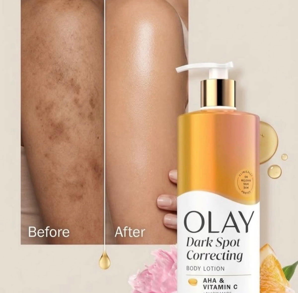 Olay dark spot correcting body lotion