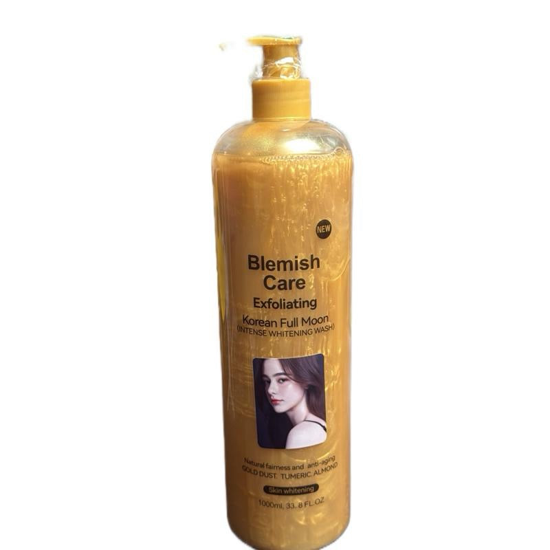 Blemish Care Korean Full Moon Natural Fairness & Anti Aging Body Wash 1000ml Comfortable Skin Repair Formula Skincare