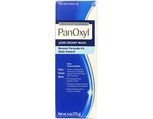 Panoxyl 4% wash for acne and brekouts