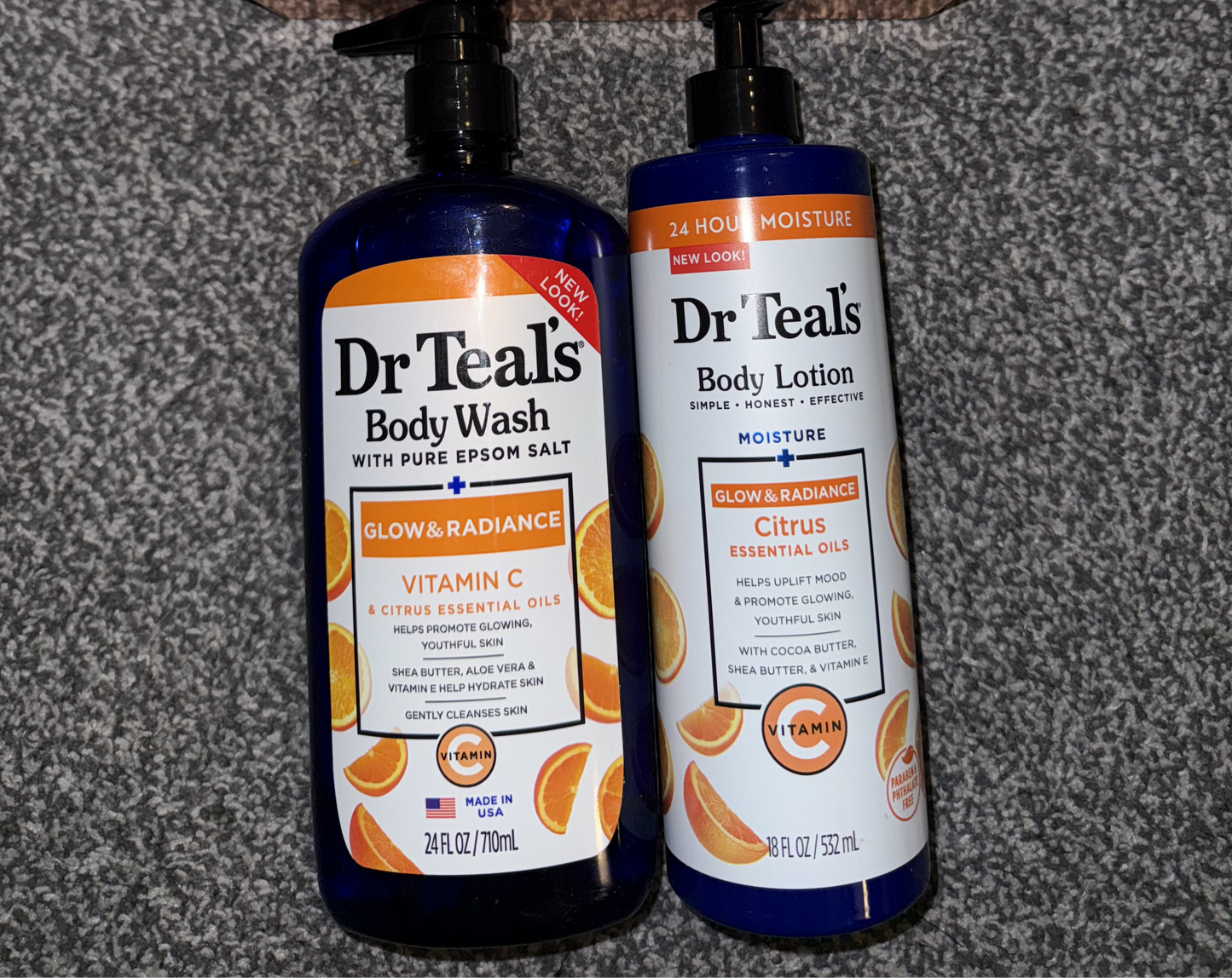 Dr Teals body lotion and body wash