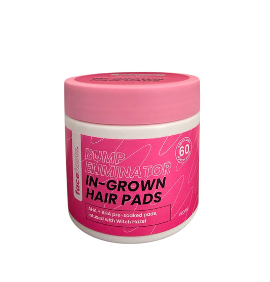 Face Facts Bump Eliminator In grown hair pads pre soaked pads with AHA BHA and witch hazel Smoother skin