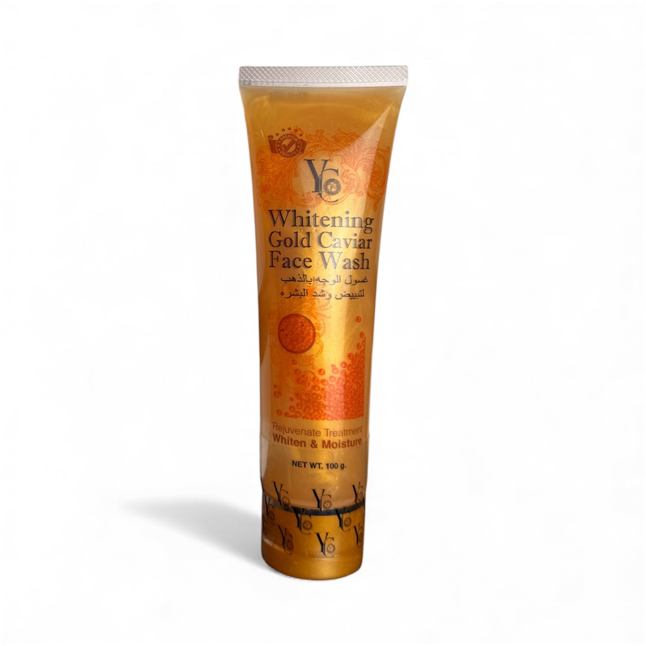 YC Gold Caviar Face Wash for effective and gentle face lightening and Radiant even tone rejuvenated Skin 100g