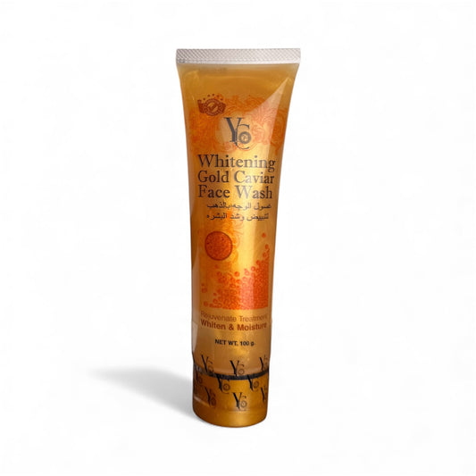 YC Gold Caviar Face Wash for effective and gentle face lightening and Radiant even tone rejuvenated Skin 100g