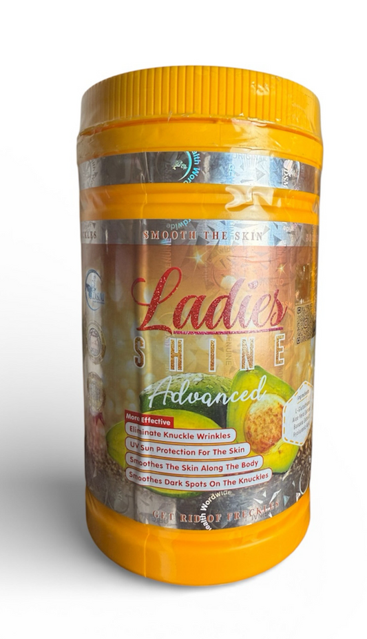 Ladies shine skin supplements powder for wrinkles, antiaging , lighter even skin, dark knuckles and skin glow