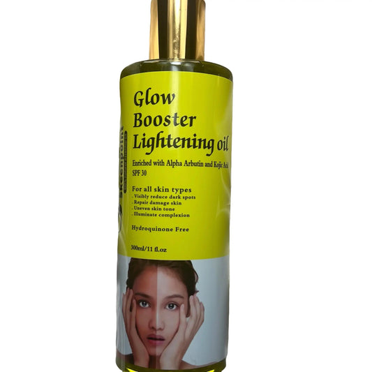 Skeenpoint Glow Booster body Lightening oil with Alpha Arbutin and Kojic acid 300ml + spf 30