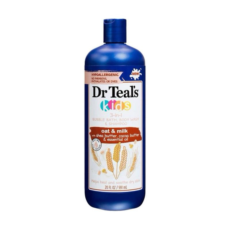 Dr Teal's Kids 3-in-1 Oat & Milk Bubble Bath Body Wash