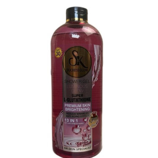 SK Duchess Glow Shower gel Luminous Glow Super L glutathione Premium Skin brightening 13 in 1 Shower gel 1000ml with spf 30 Body Care