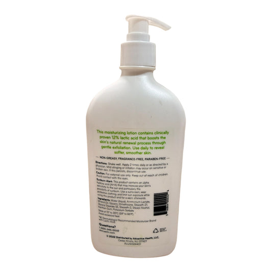 Amlactin 12% Lactic Acid BIG Body Lotion - for gentle Body Care-exfoliation and skin renewal 567g Soothing skincare for rough, bumpy dry skin