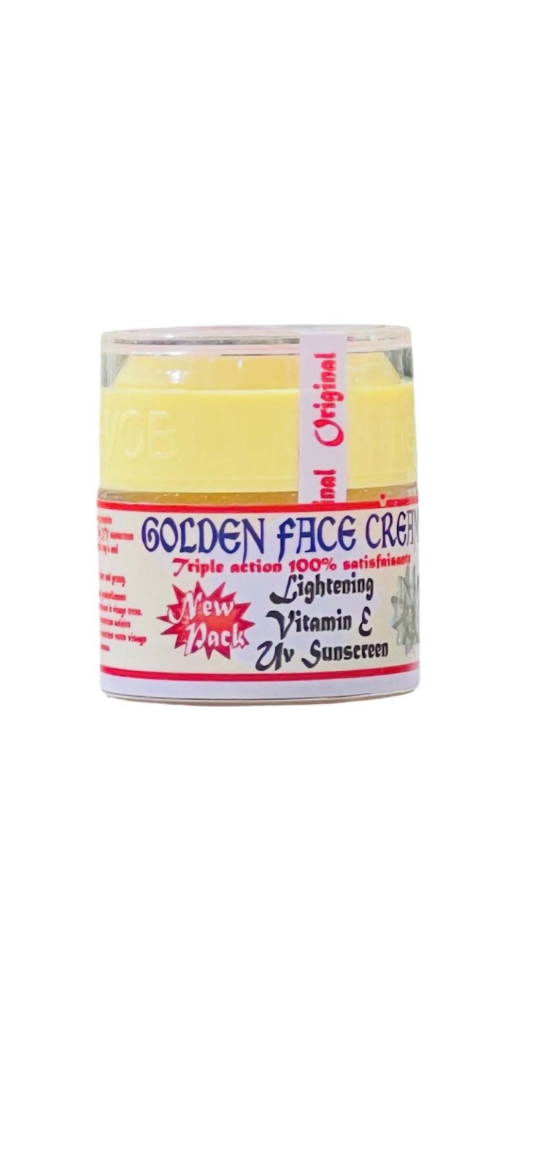Golden face lightening cream