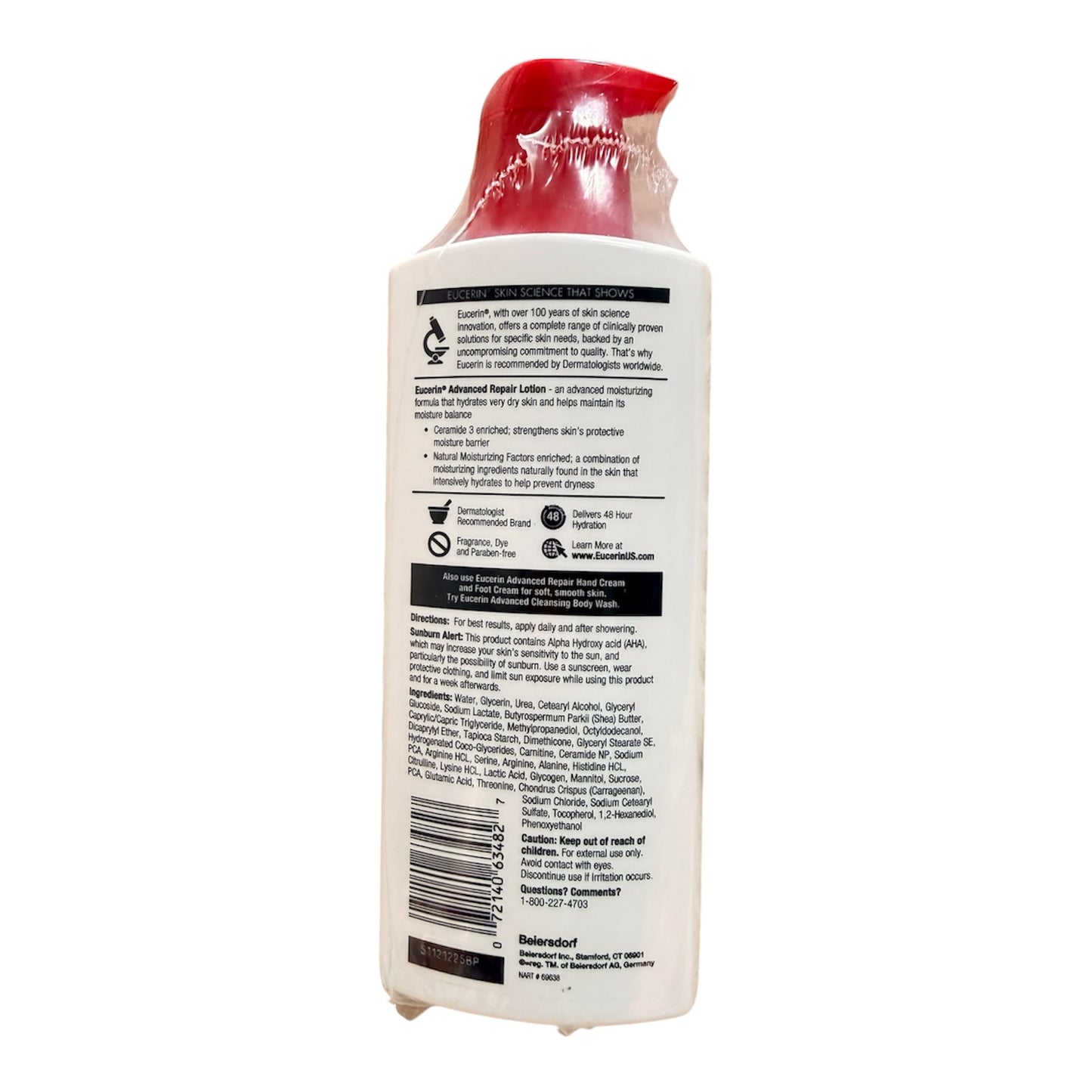 Eucerin Advanced Repair Lotion For Very Dry Flaky Skin original 500ml